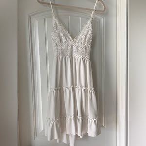 Lace Detailed Mini Dress